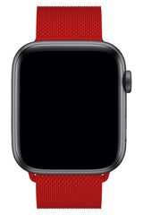 Apple Watch Uyumlu Çelik Milano Loop Kırmızı