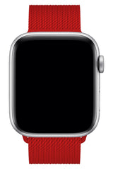Apple Watch Uyumlu Çelik Milano Loop Kırmızı