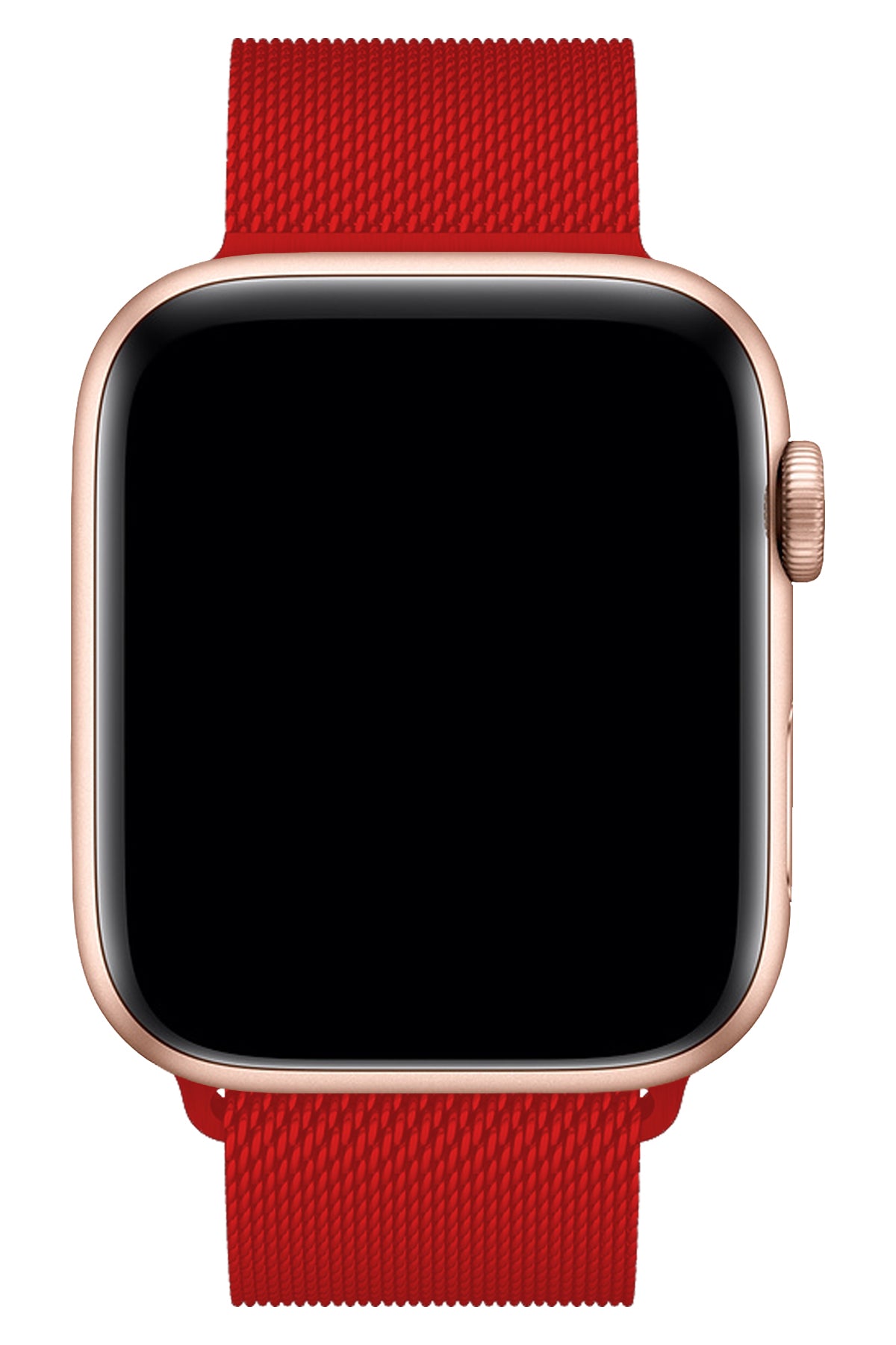 Apple Watch Uyumlu Metal Milano Loop Kırmızı  bikordon