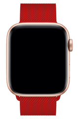 Apple Watch Uyumlu Çelik Milano Loop Kırmızı