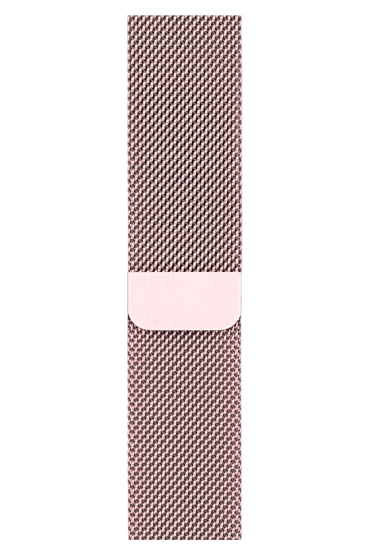 Apple Watch Uyumlu Metal Milano Loop Kum Pembe  bikordon