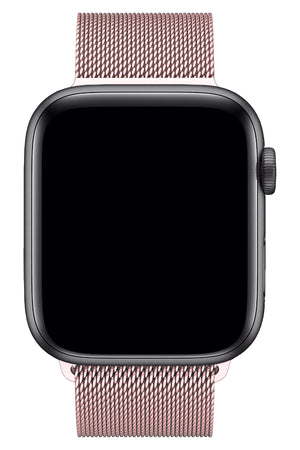 Apple Watch Compatible Steel Milano Loop Sand Pink 