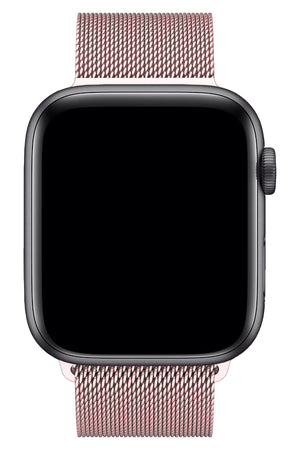 Apple Watch Uyumlu Çelik Milano Loop Kum Pembe