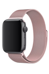 Apple Watch Uyumlu Çelik Milano Loop Kum Pembe