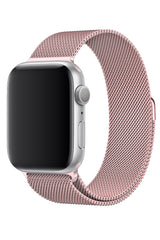 Apple Watch Uyumlu Çelik Milano Loop Kum Pembe