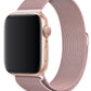Apple Watch Uyumlu Metal Milano Loop Kum Pembe  bikordon