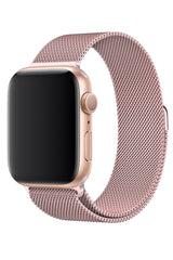 Apple Watch Uyumlu Çelik Milano Loop Kum Pembe