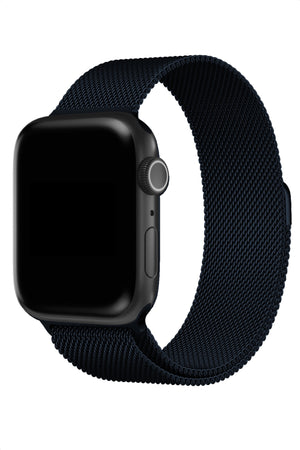 Apple Watch Uyumlu Metal Milano Loop Midnight  bikordon