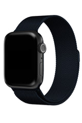 Apple Watch Uyumlu Çelik Milano Loop Midnight