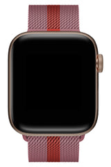 Apple Watch Uyumlu Çelik Milano Loop Pink Roll