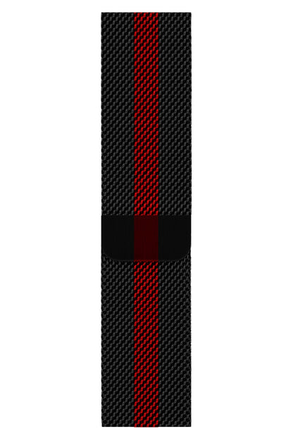Apple Watch Uyumlu Metal Milano Loop Racing Red  bikordon