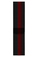 Apple Watch Uyumlu Çelik Milano Loop Racing Red