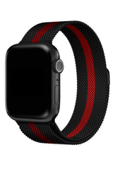 Apple Watch Uyumlu Çelik Milano Loop Racing Red