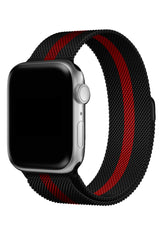 Apple Watch Uyumlu Çelik Milano Loop Racing Red