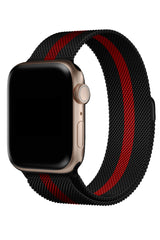 Apple Watch Uyumlu Çelik Milano Loop Racing Red