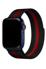 Apple Watch Uyumlu Çelik Milano Loop Racing Red