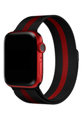 Apple Watch Uyumlu Çelik Milano Loop Racing Red