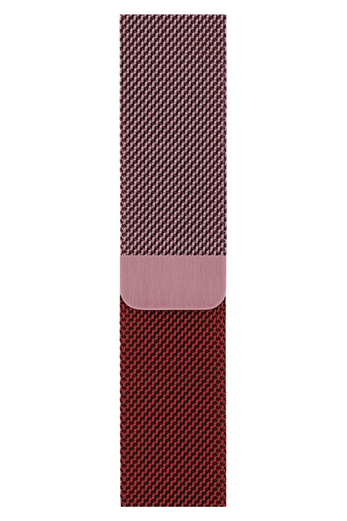 Apple Watch Uyumlu Metal Milano Loop Rose Red  bikordon