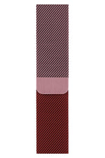Apple Watch Uyumlu Metal Milano Loop Rose Red  bikordon