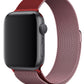 Apple Watch Uyumlu Metal Milano Loop Rose Red  bikordon
