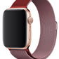 Apple Watch Uyumlu Metal Milano Loop Rose Red  bikordon