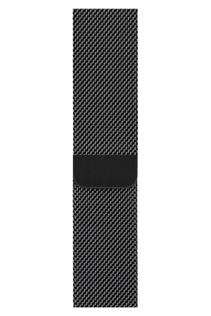 Apple Watch Uyumlu Metal Milano Loop Siyah  bikordon