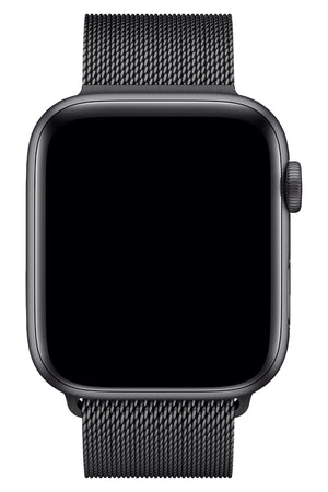 Apple Watch Uyumlu Çelik Milano Loop Siyah