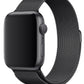 Apple Watch Compatible Steel Milano Loop Black 