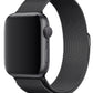 Apple Watch Uyumlu Metal Milano Loop Siyah  bikordon