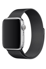 Apple Watch Uyumlu Çelik Milano Loop Siyah