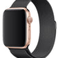 Apple Watch Compatible Steel Milano Loop Black 