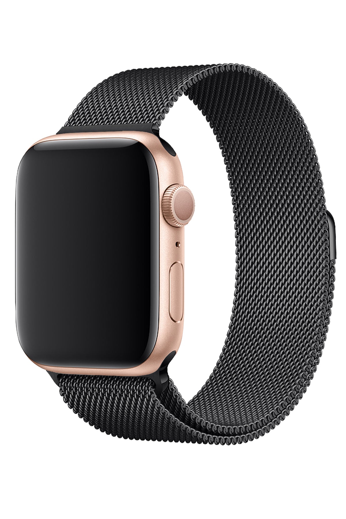 Apple Watch Uyumlu Metal Milano Loop Siyah  bikordon