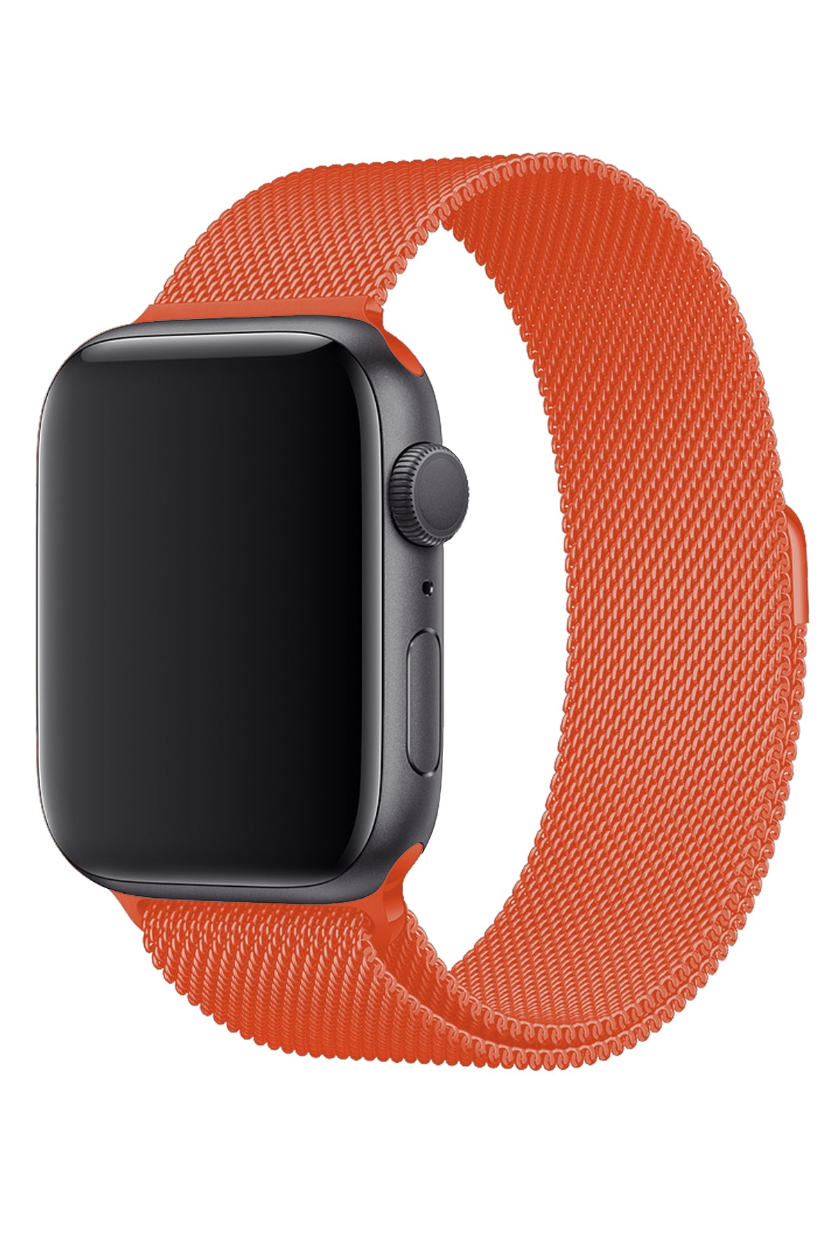 Apple Watch Uyumlu Metal Milano Loop Turuncu  bikordon