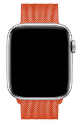 Apple Watch Uyumlu Çelik Milano Loop Turuncu