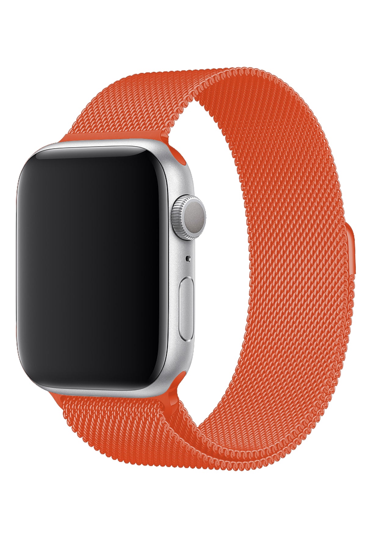 Apple Watch Uyumlu Metal Milano Loop Turuncu  bikordon