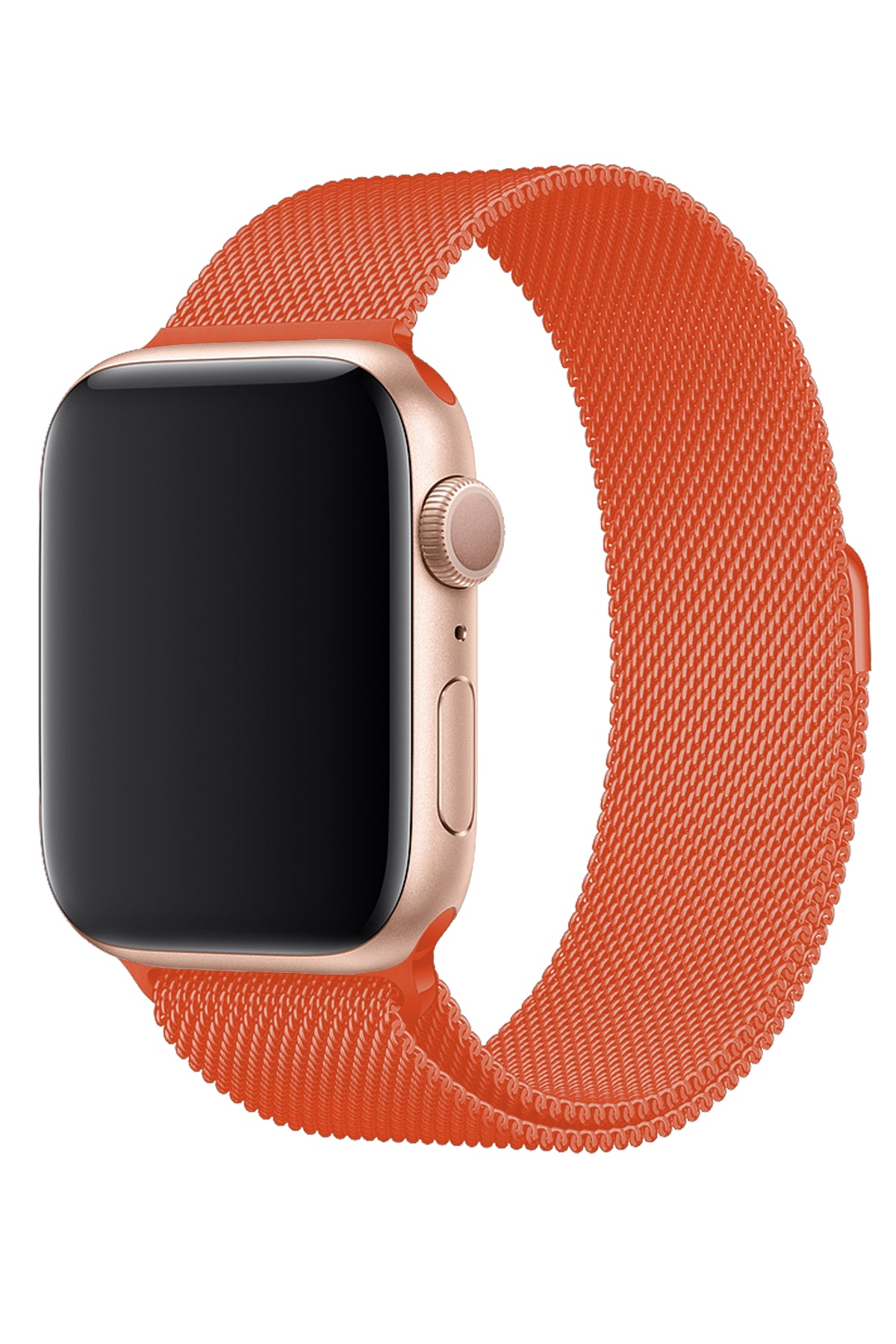 Apple Watch Uyumlu Metal Milano Loop Turuncu  bikordon