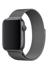 Apple Watch Uyumlu Çelik Milano Loop Uzay Gri
