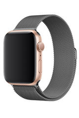 Apple Watch Uyumlu Çelik Milano Loop Uzay Gri