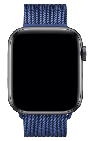 Apple Watch Compatible Steel Milano Loop Space Blue 