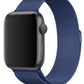 Apple Watch Compatible Steel Milano Loop Space Blue 