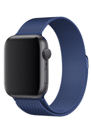 Apple Watch Uyumlu Metal Milano Loop Uzay Mavi  bikordon
