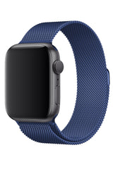 Apple Watch Uyumlu Çelik Milano Loop Uzay Mavi