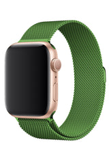 Apple Watch Uyumlu Çelik Milano Loop Zümrüt Yeşil