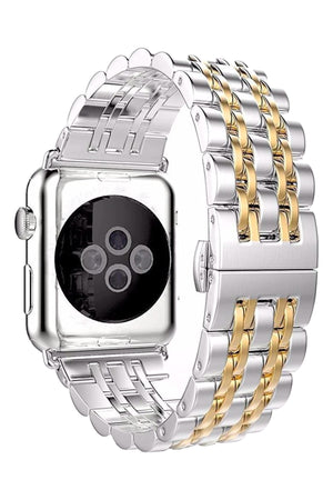 Apple Watch Uyumlu Klasik Çelik Loop Kordon Gold  bikordon