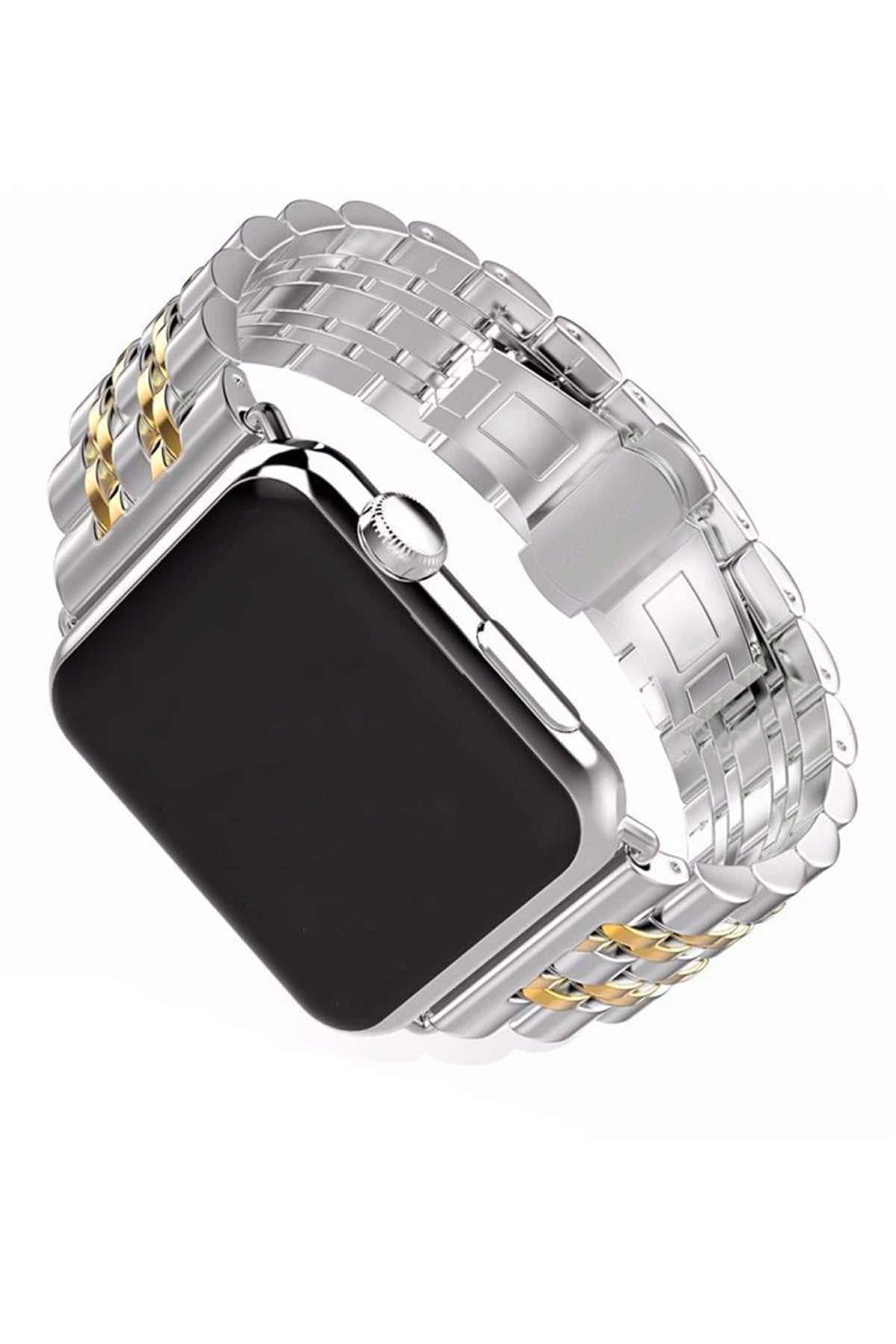 Apple Watch Uyumlu Klasik Çelik Loop Kordon Gold  bikordon
