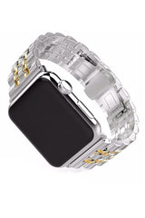 Apple Watch Compatible Classic Steel Loop Band Gold 
