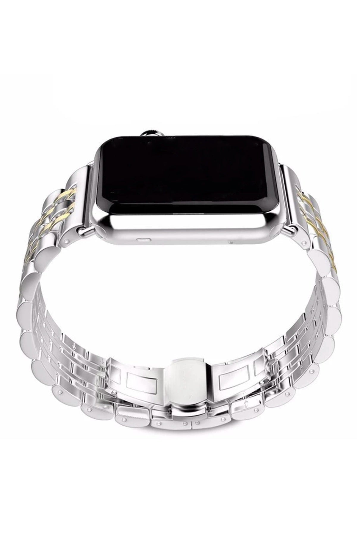 Apple Watch Uyumlu Klasik Çelik Loop Kordon Gold  bikordon