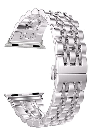 Apple Watch Uyumlu Klasik Çelik Loop Kordon Gümüş Gri  bikordon