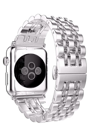 Apple Watch Uyumlu Klasik Çelik Loop Kordon Gümüş Gri  bikordon