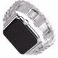 Apple Watch Compatible Classic Steel Loop Band Silver Gray 